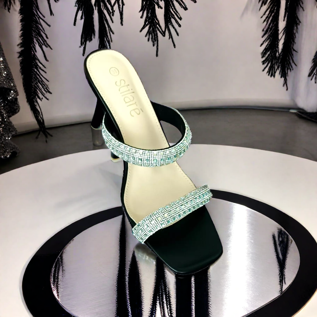 Stilaré Amore Crystal Heel Sandals