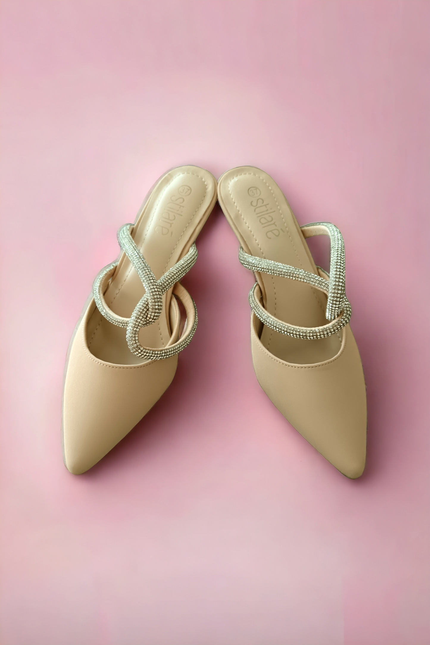 Stilarè Te Amo Crystal Mule Pumps