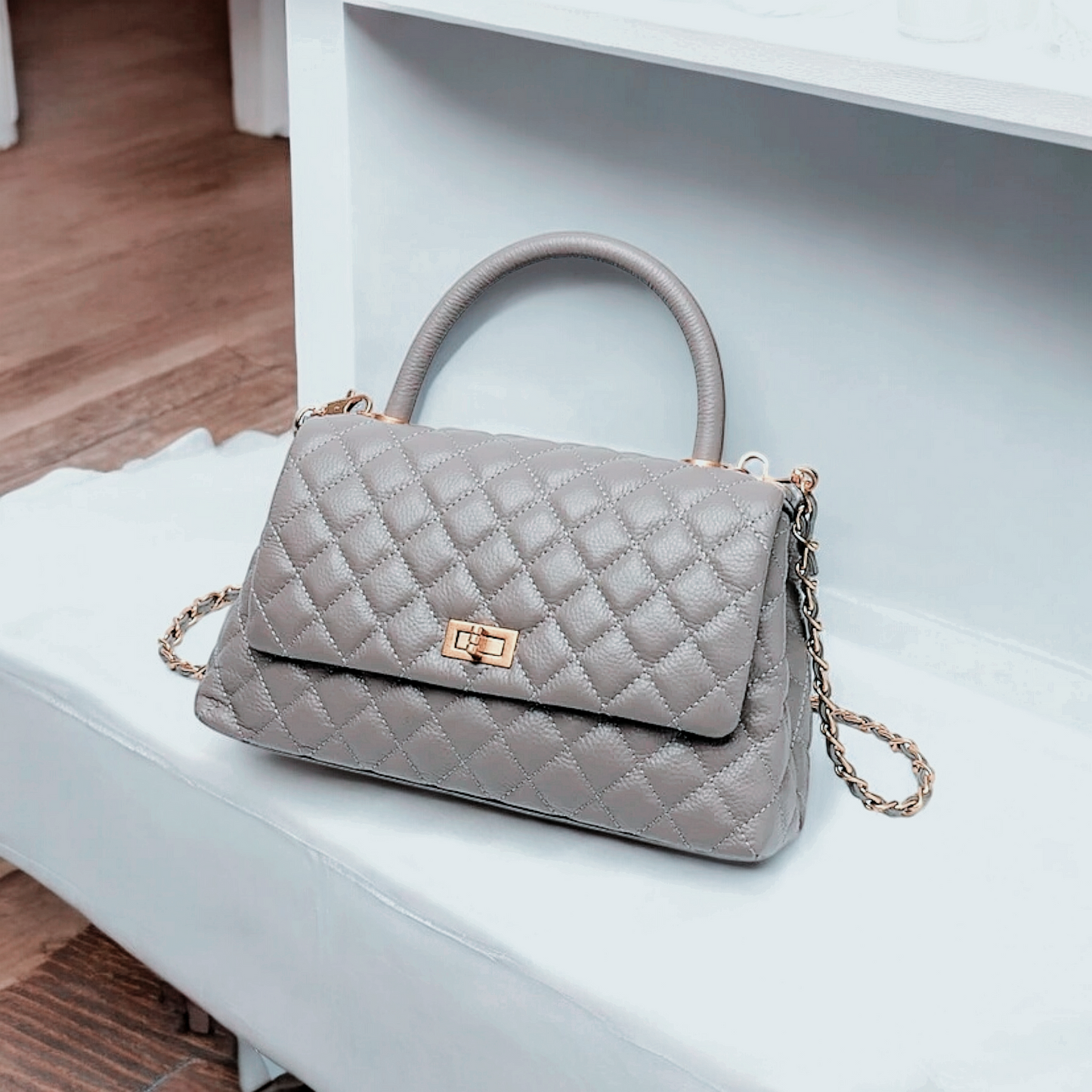 Stilaré Chloe Caviar Leather Tote