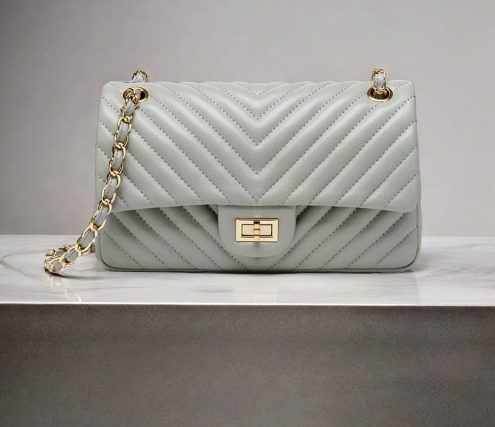 Stilaré Chevron Lambskin Flapbag
