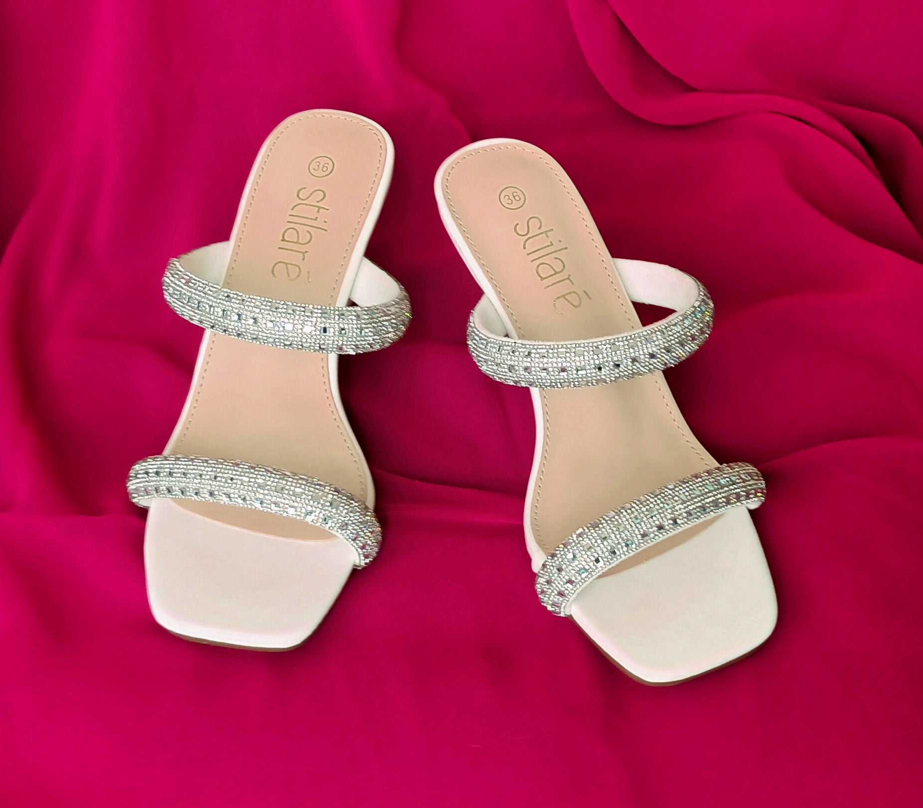 Stilaré Amore Crystal Heel Sandals - Stilaré