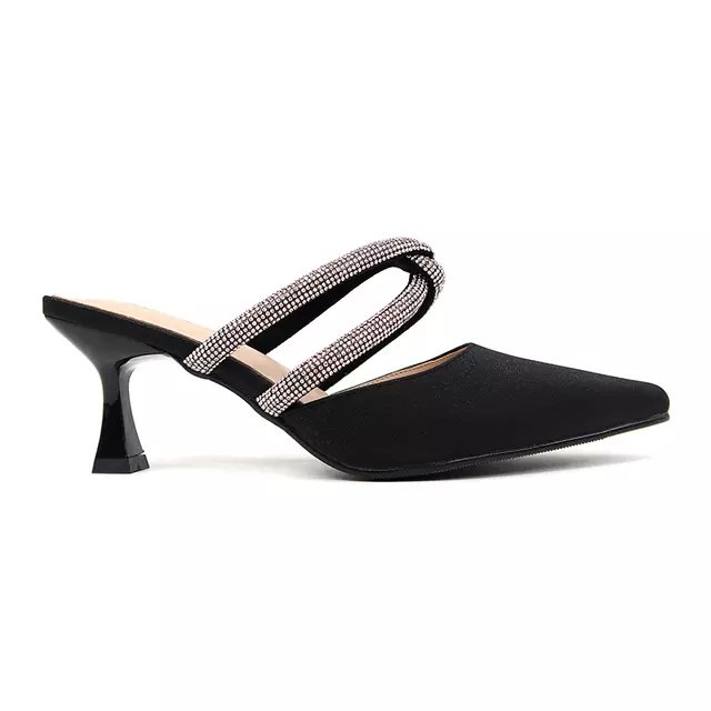 Stilarè Te Amo Crystal Mule Pumps - Stilaré