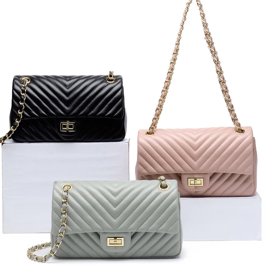 Stilaré Chevron Lambskin Flapbag
