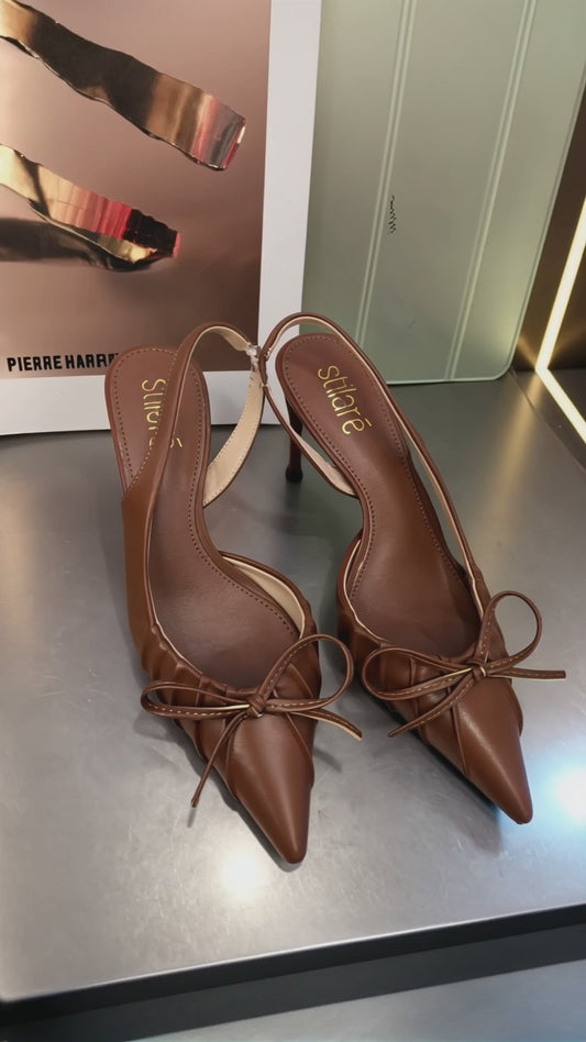 Stilaré Lara Bow Slingbacks